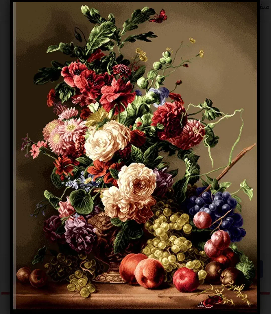 تابلو فرش نیمه بافته با تمام وسایل و نخ و نقشه|تابلو فرش|مشهد, طلاب|دیوار