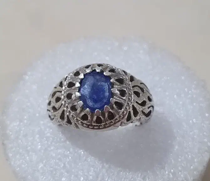 انگشتر یاقوت کبود با رکاب تمام دست ساز|جواهرات|تهران, شهرک طالقانی|دیوار