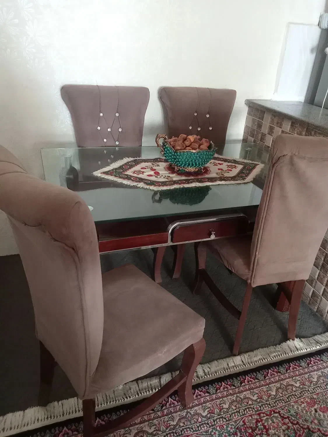 میز نهار خوری|میز و صندلی غذاخوری|بم, |دیوار