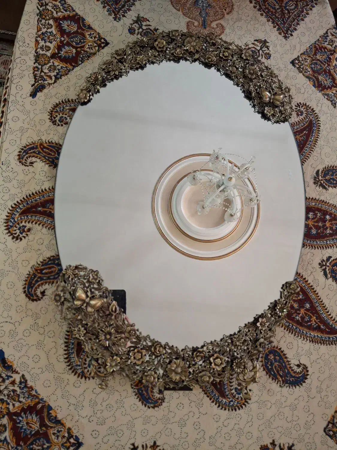 آینه برنز سنگین|صنایع دستی و سایر لوازم تزئینی|کرمانشاه, |دیوار