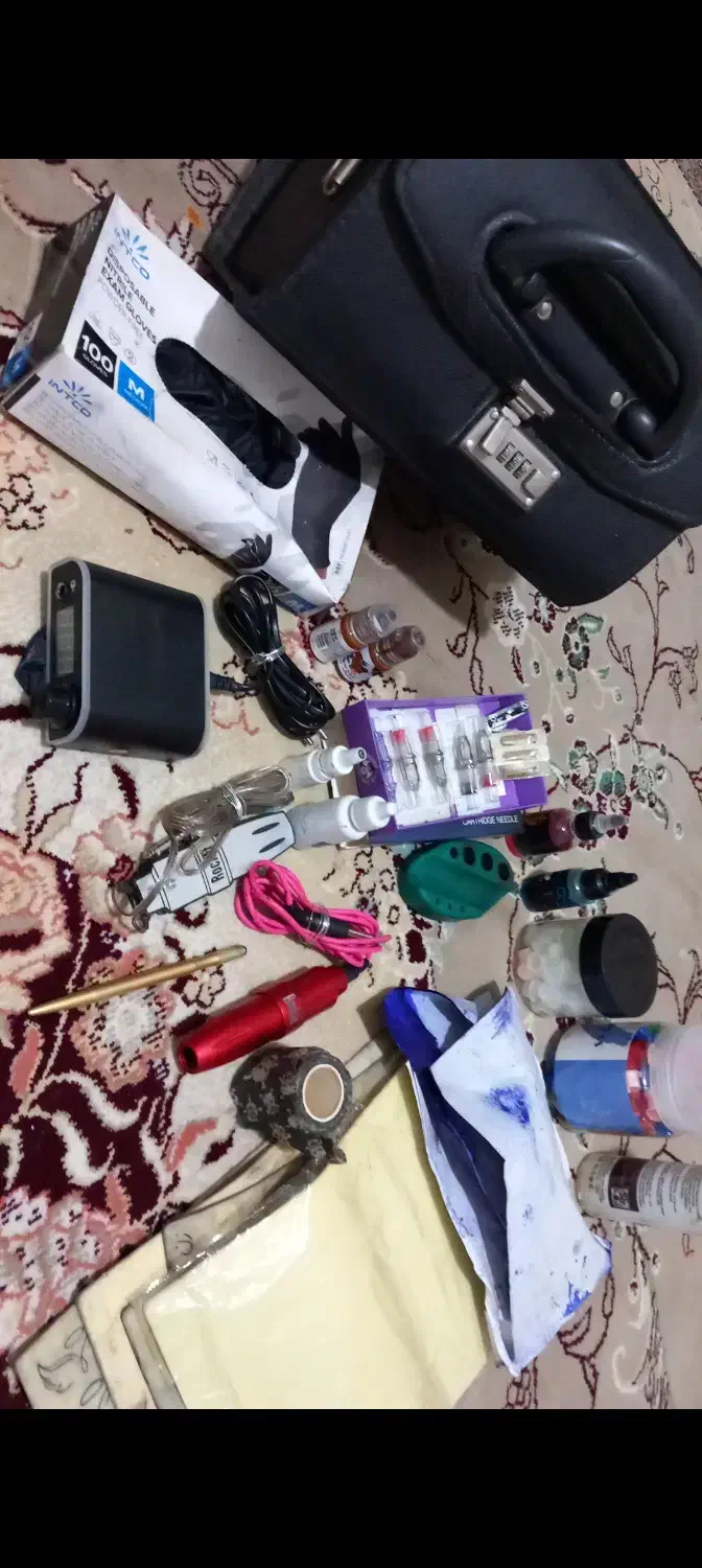 دستگاه تتو راکت پرو اصل با تمامی وسایل ها وکیف تتو|آرایشی، بهداشتی، درمانی|شاهدشهر, |دیوار