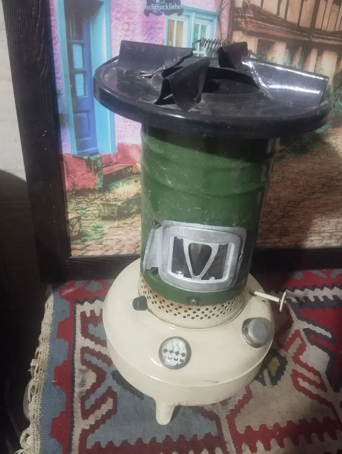 چراغ خوراک پزی والور|کلکسیون اشیاء عتیقه|اقبالیه, |دیوار