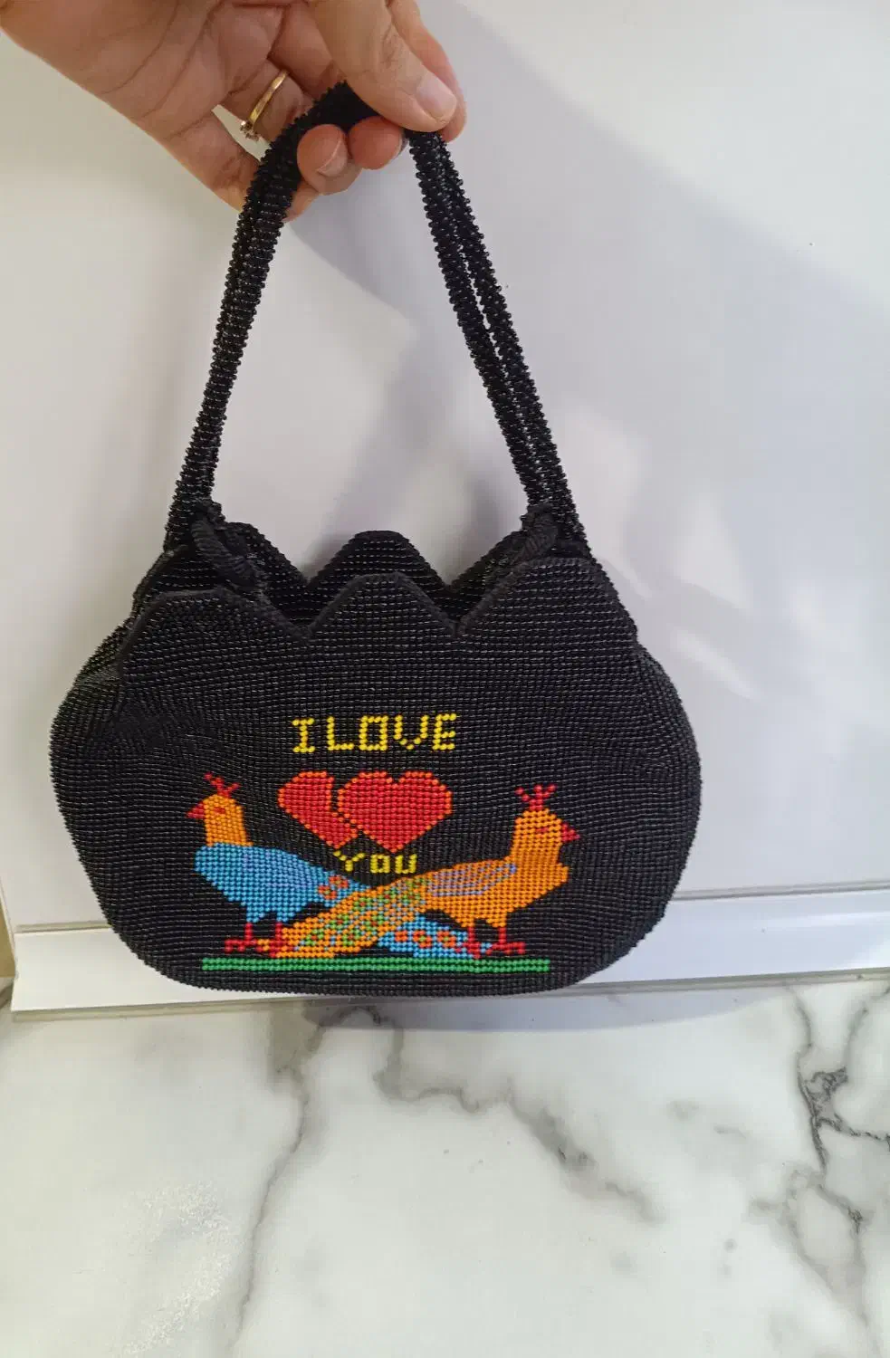 کیف منجوق دست ساز|صنایع دستی و سایر لوازم تزئینی|نقده, |دیوار