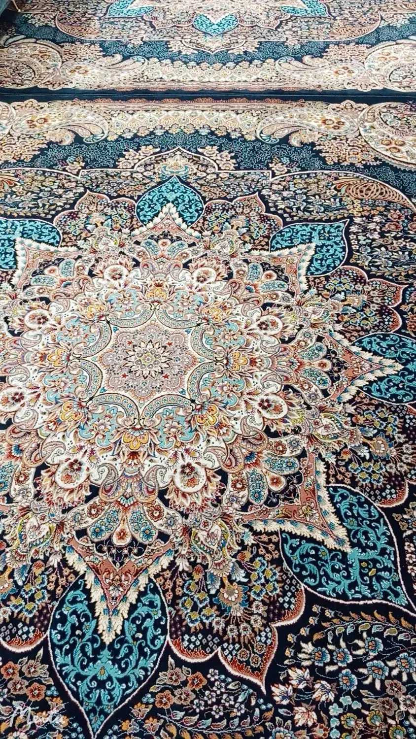 فروش فرش نگین ابریشم مشهد ۷۰۰شانه|فرش|خواف, |دیوار