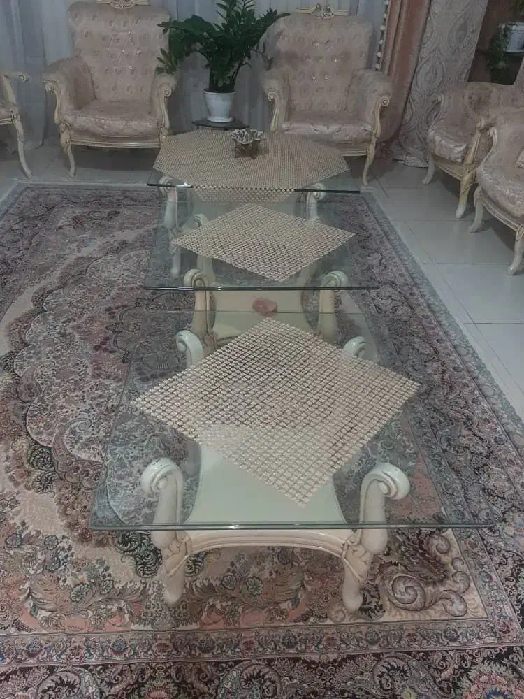 مبل نه نفره سلطنتی و نهارخوری هشت نفره سلطنتی|مبلمان خانگی و میز عسلی|فردیس, شهرک شهید حسینی|دیوار