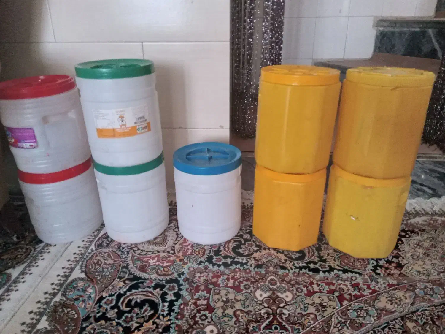 دبه پلاستیکی|ظروف نگهدارنده، پلاستیکی، یکبارمصرف|دورود, |دیوار