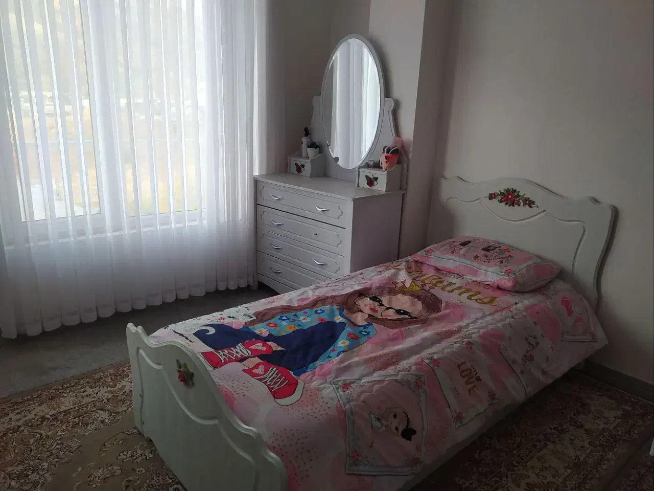 دراور و تخت نوجوان طرح رز شرکتی(پاوه)|تخت و سرویس خواب|پاوه, |دیوار