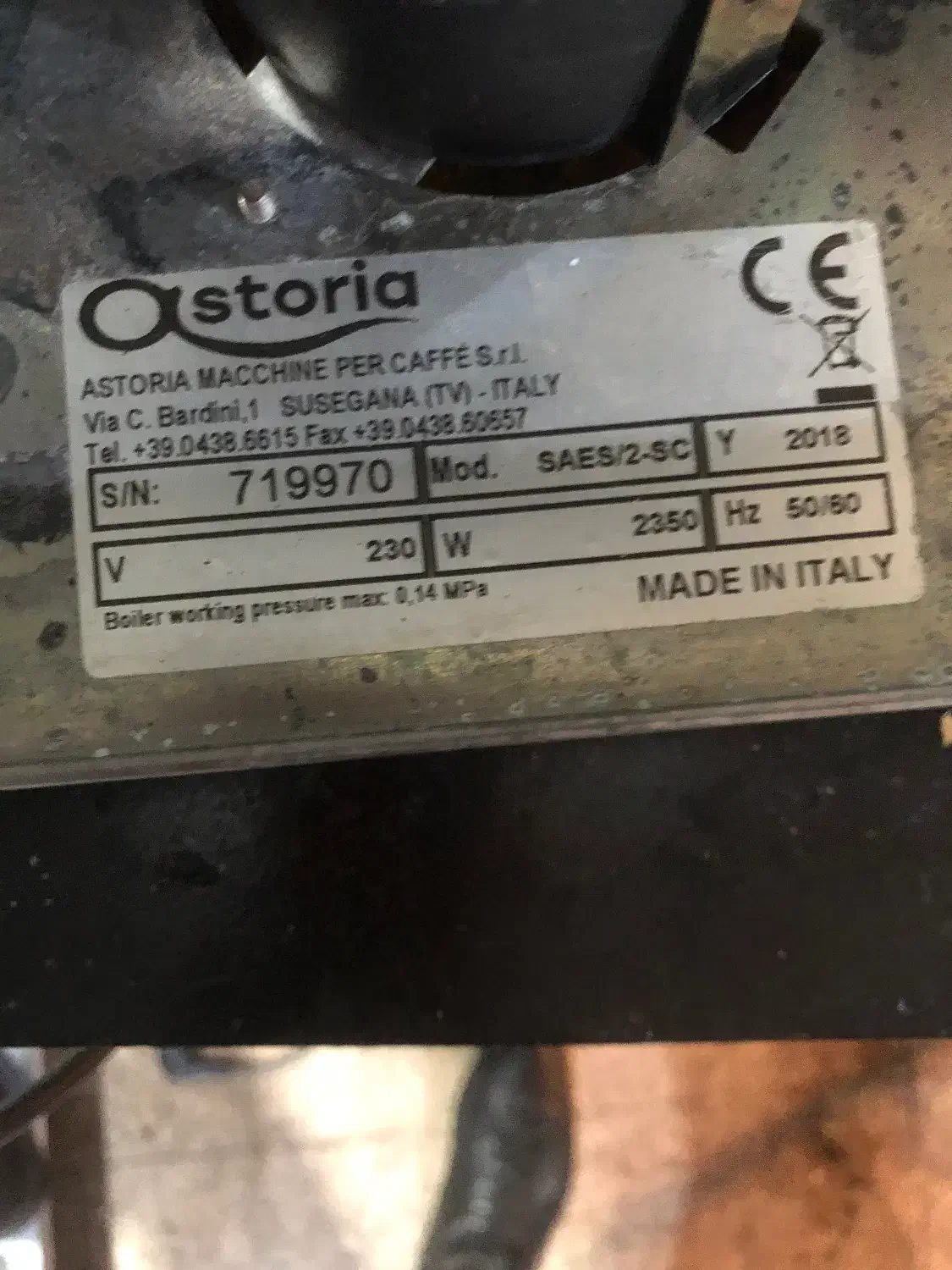 فروش دستگاه قهوه صنعتی ایتالیا آستوریا ۲ گروپ|سماور، چایساز، قهوهساز|محمودآباد, |دیوار