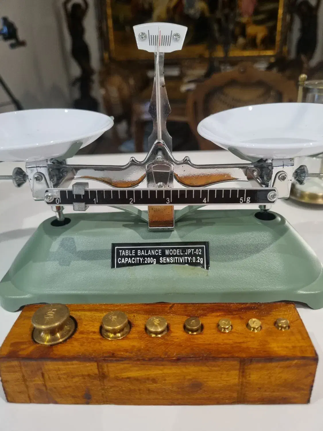 ترازو زرگری قدیمی سنگ برنجی وزنه طلا انتیک کفه ای|کلکسیون اشیاء عتیقه|تهران, پاسداران|دیوار