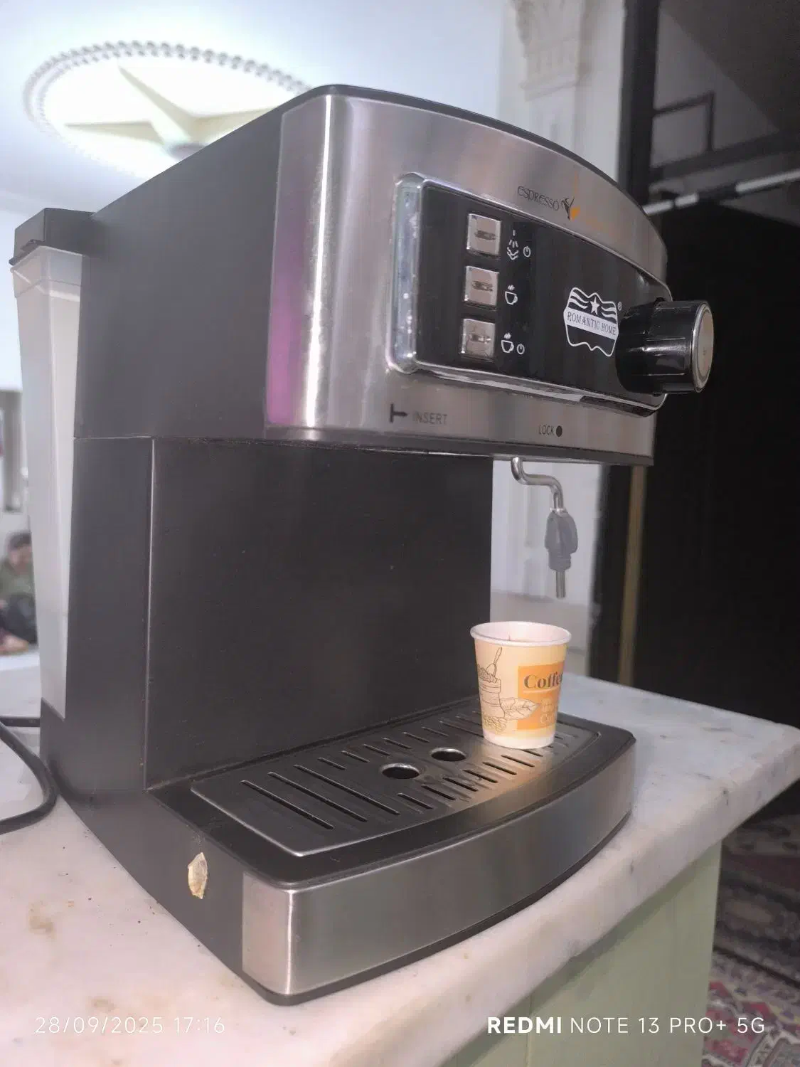 اسپرسو ساز رمانتیک|سماور، چای‌ساز، قهوه‌ساز|داراب, |دیوار