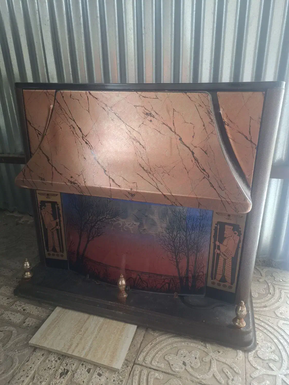 بخاری شومینه|بخاری، هیتر، شومینه|پارس‌آباد, |دیوار