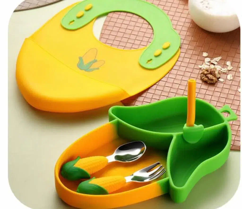ظرف غذا کودک چاشت سیلیکونی (آنتی باکتریال) سیلیکون|اسباب و اثاث بچه|مشهد, چهنو|دیوار