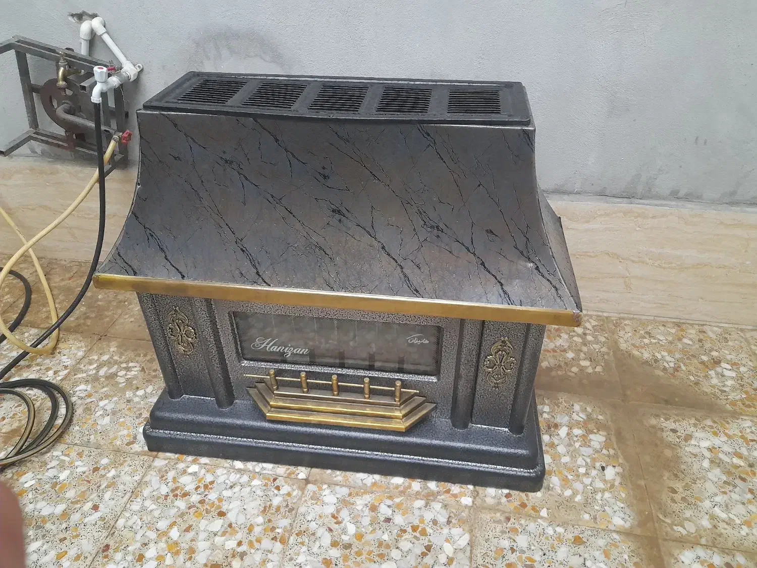 بخاری گازی شومینه|بخاری، هیتر، شومینه|مریوان, |دیوار