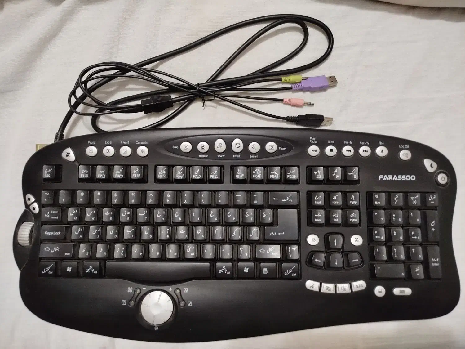 کیبورد فراسو در حد نو و فوق تمیز|قطعات و لوازم جانبی رایانه|اصفهان, جامی|دیوار