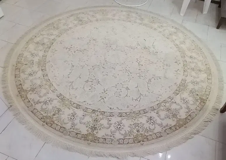 فرش ماشینی گرد کاشان2/5 در 2/5 رویال گلد 1200/3600|فرش|پردیس, فاز ۱۱|دیوار