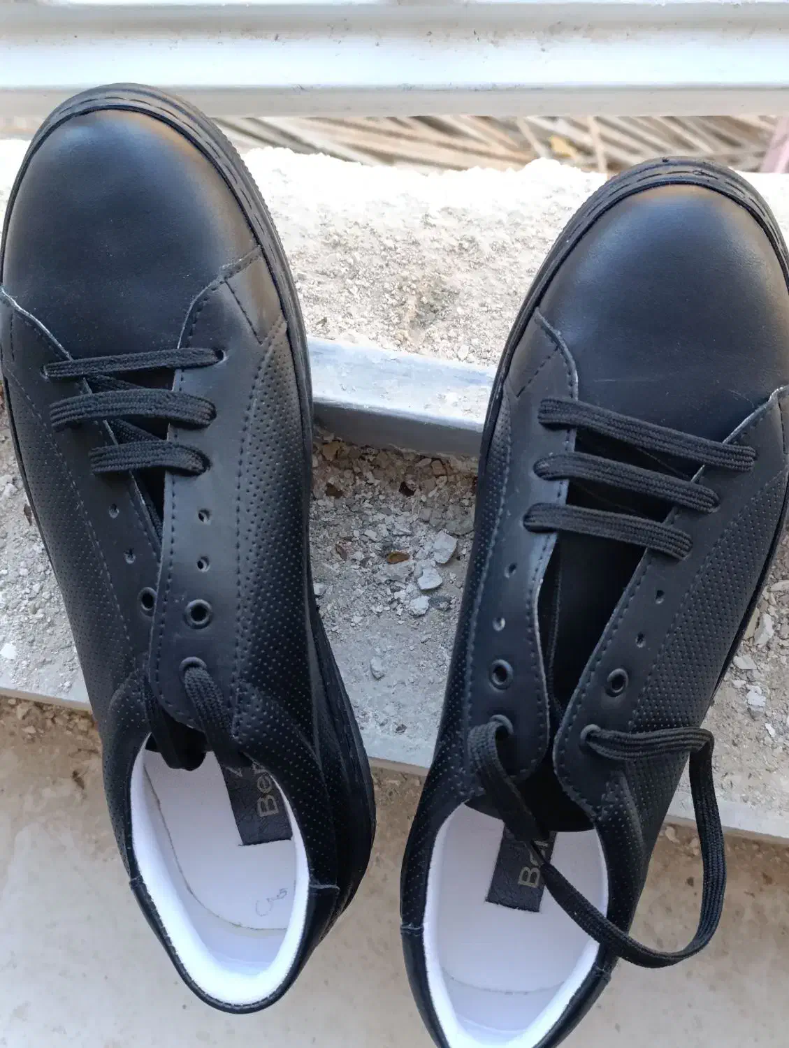 فروش کفش ونس مردانه چرم مشکی|کیف، کفش، کمربند|آباده, |دیوار