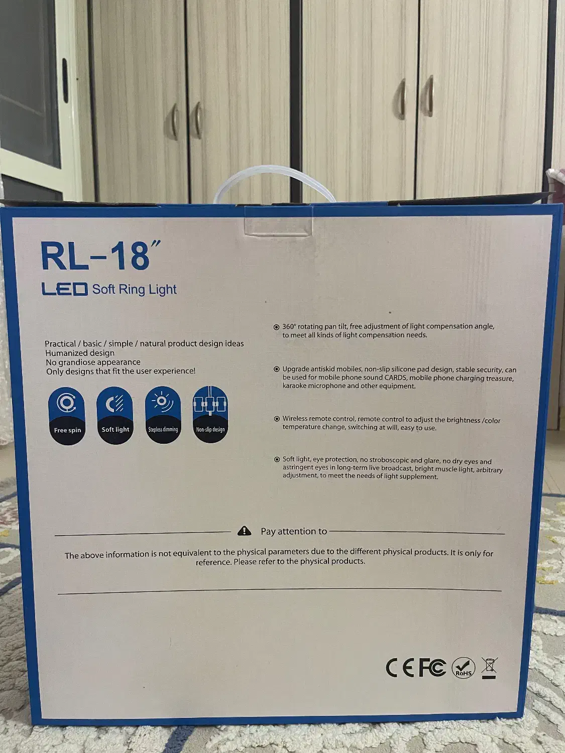 رینگ لایت RL-18|دوربین عکاسی و فیلمبرداری|کیش, |دیوار