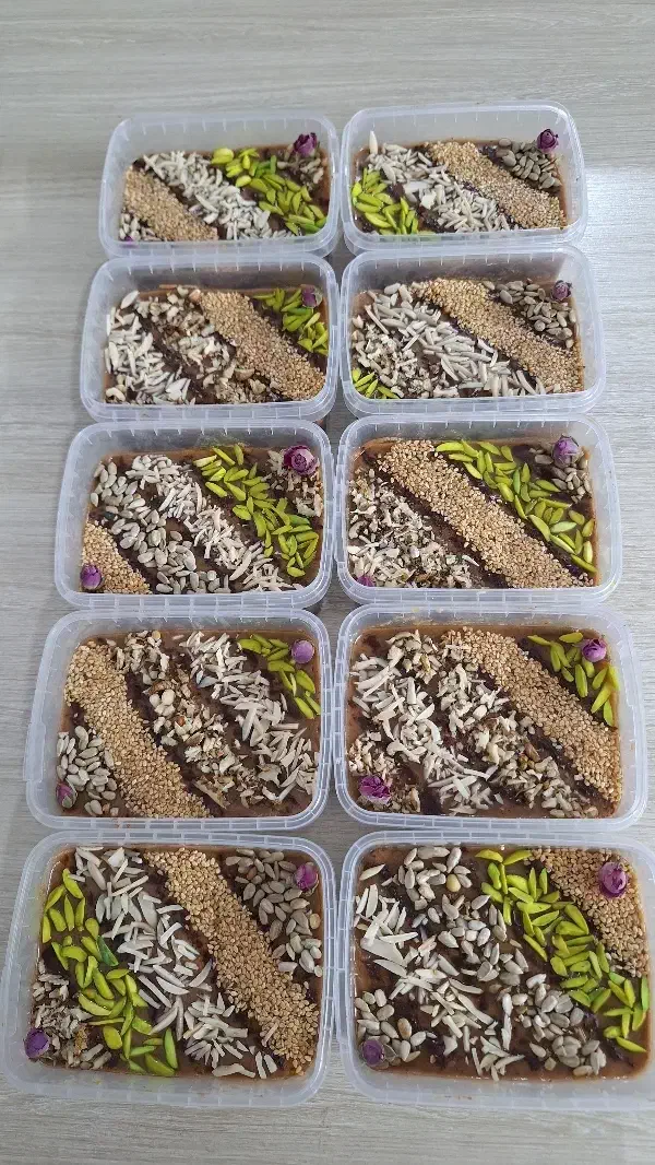 رنگینک خانگی با رطب تازه و پرمغز|خوردنی و آشامیدنی|جهرم, |دیوار