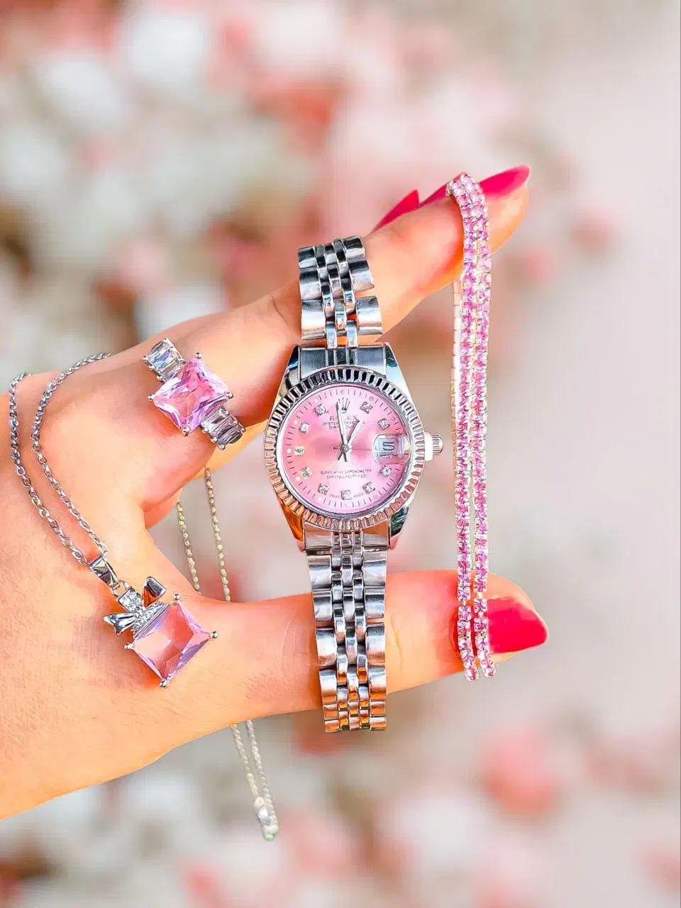 ساعت رولکس زنانه صفحه رنگی ROLEX (حراج روز دختر)|ساعت|تبریز, |دیوار
