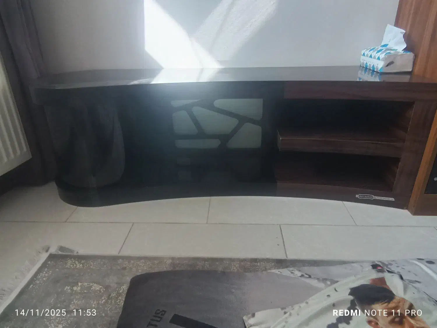 فروش میز تلویزیون ویترین ترک در حد نو|بوفه، ویترین، کنسول|تهران, گلاب دره|دیوار