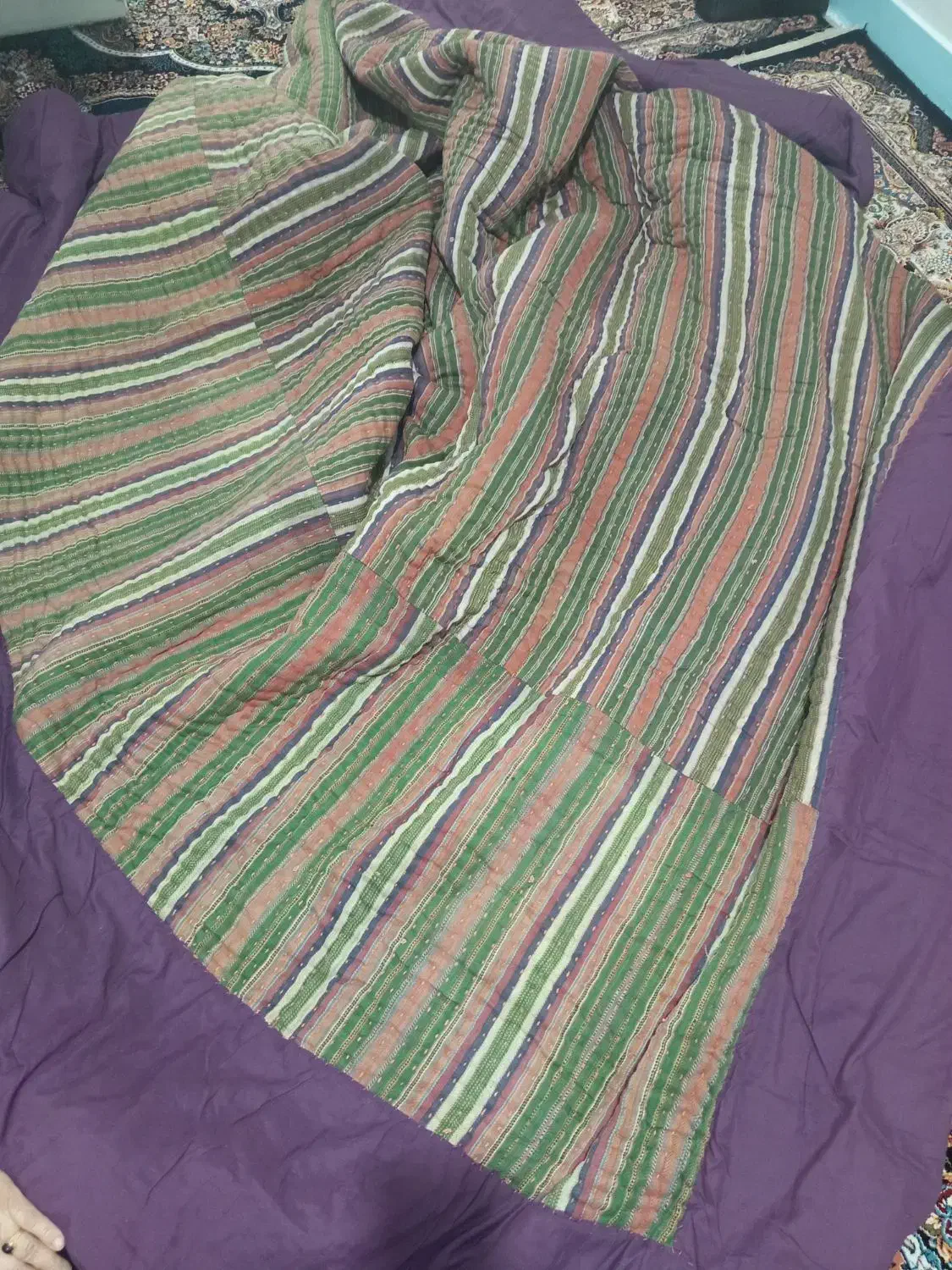 لحاف کرسی با پشم گوسفند|رختخواب، بالش، پتو|نظرآباد, نظرآباد|دیوار