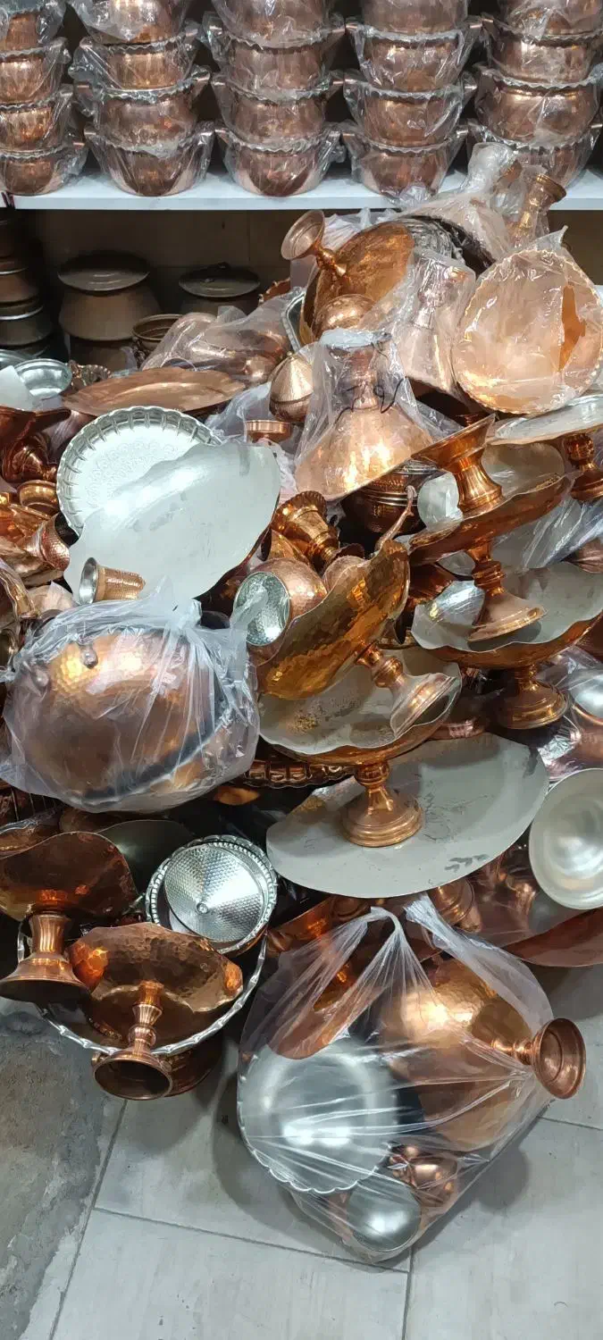 خریدظروف مسی برنجی دیگ قجقن آفتاب لگن|عمده‌فروشی|مشهد, فلسطین|دیوار