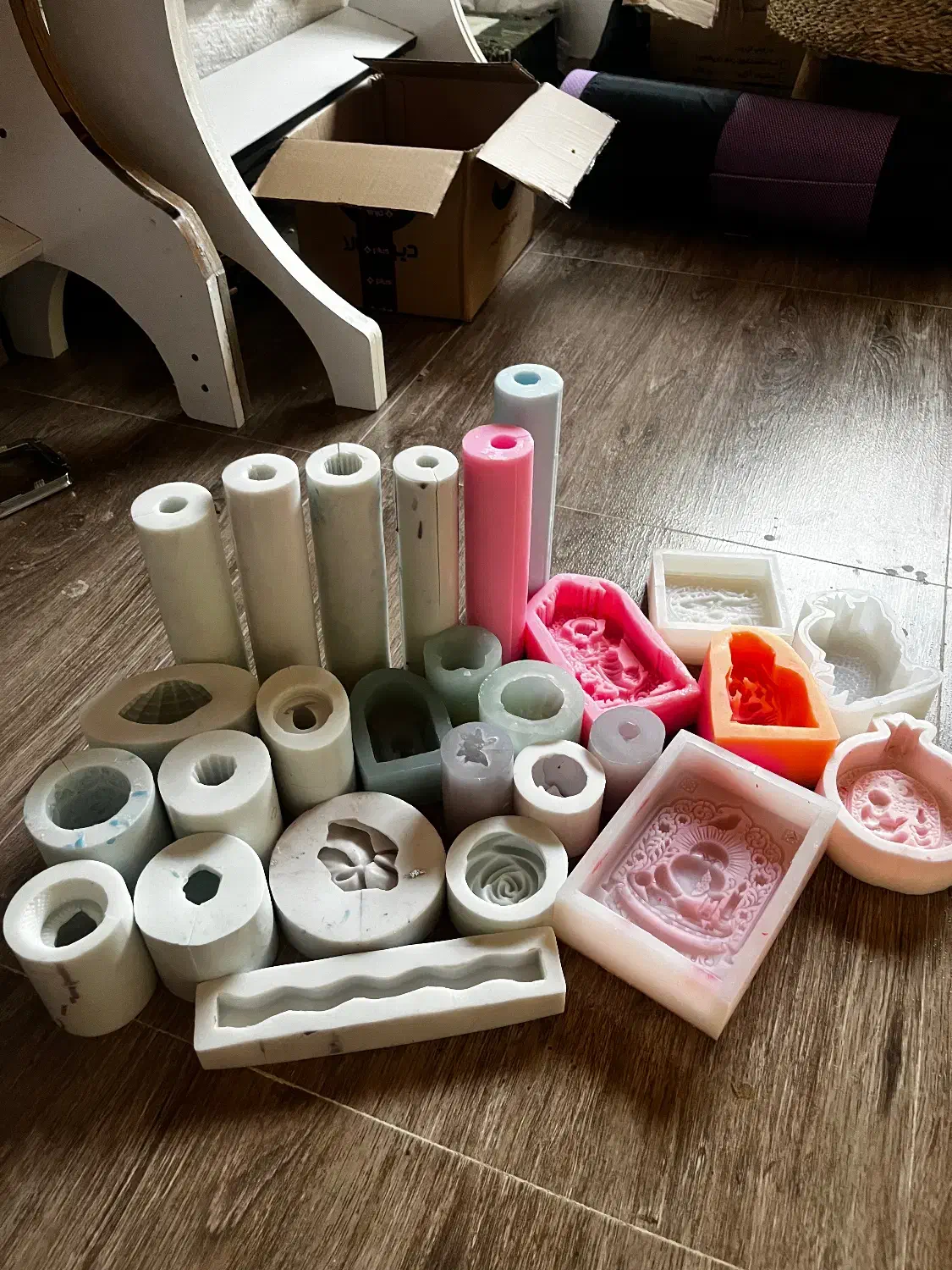 قالب سیلیکونی شمع|ابزارآلات|عباسآباد, |دیوار