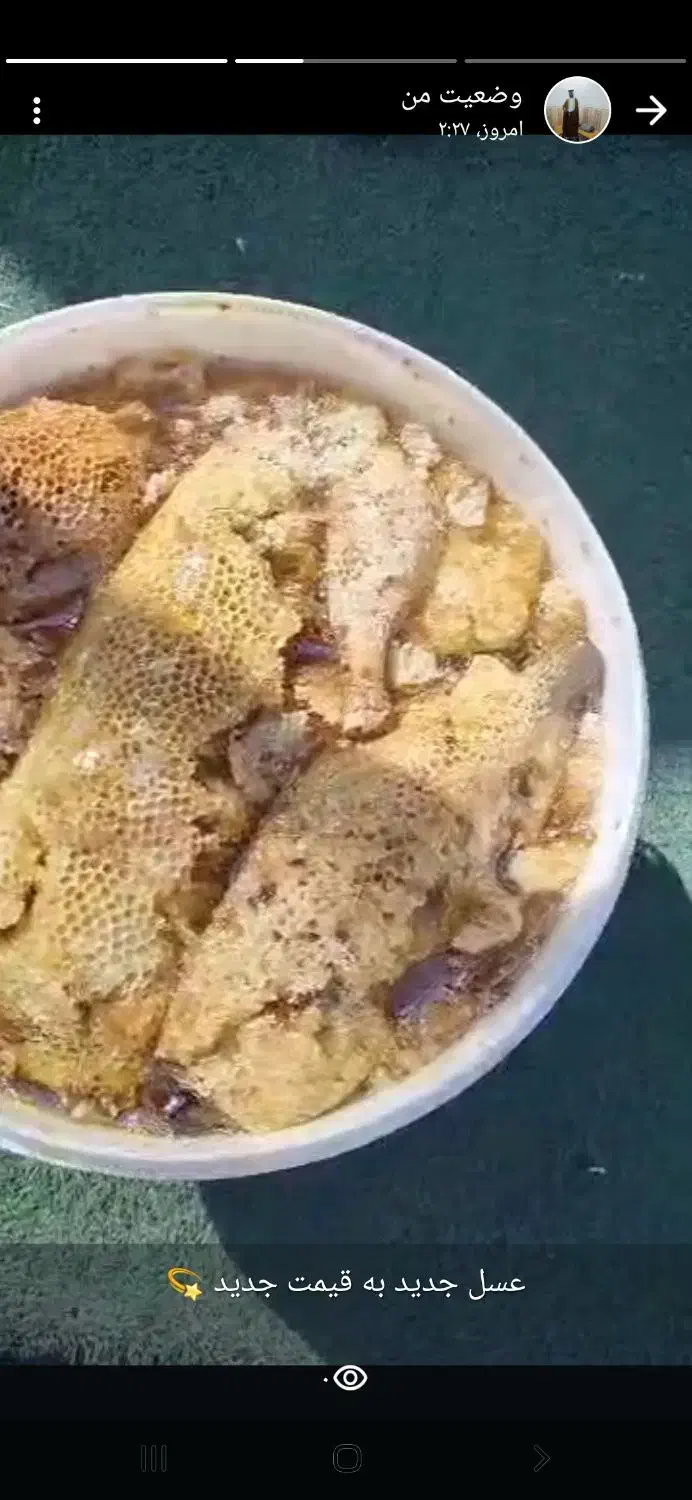 عسل کاملا طبیعی به شرط زنبور وحشی|خوردنی و آشامیدنی|اهواز, کمپلو جنوبی|دیوار