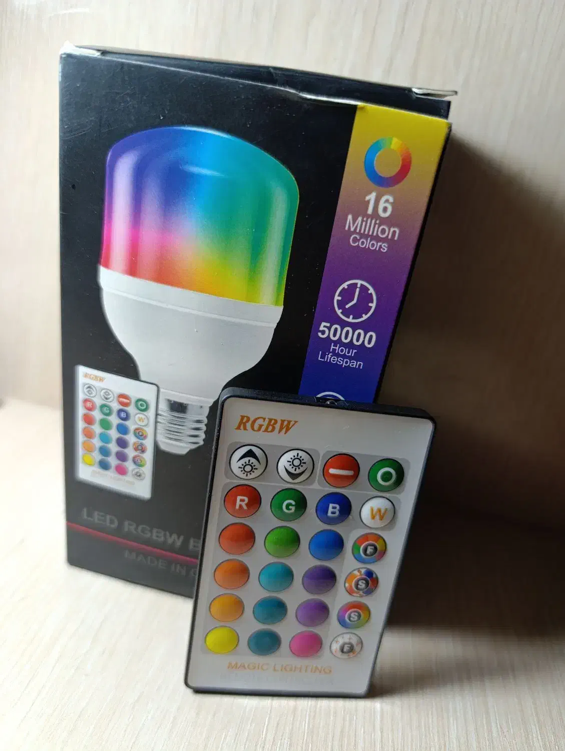 لامپ ریموت دار چند رنگ|لامپ و چراغ|مشگین شهر, |دیوار