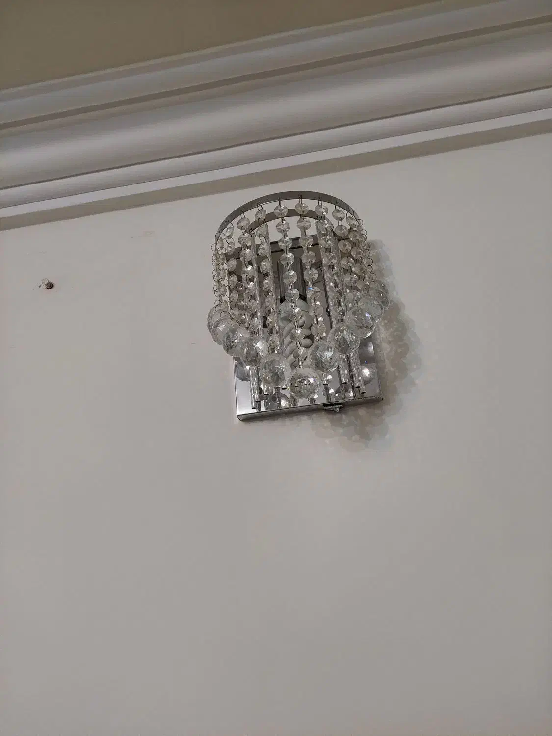 لوستر کریستال سقفی و جفت دیوارکوب|لوستر و چراغ آویز|گرگان, |دیوار