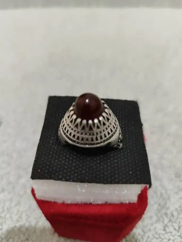 انگشتر نقره عقیق و فیروزه|جواهرات|شاهین‌شهر, خانه کارگر|دیوار