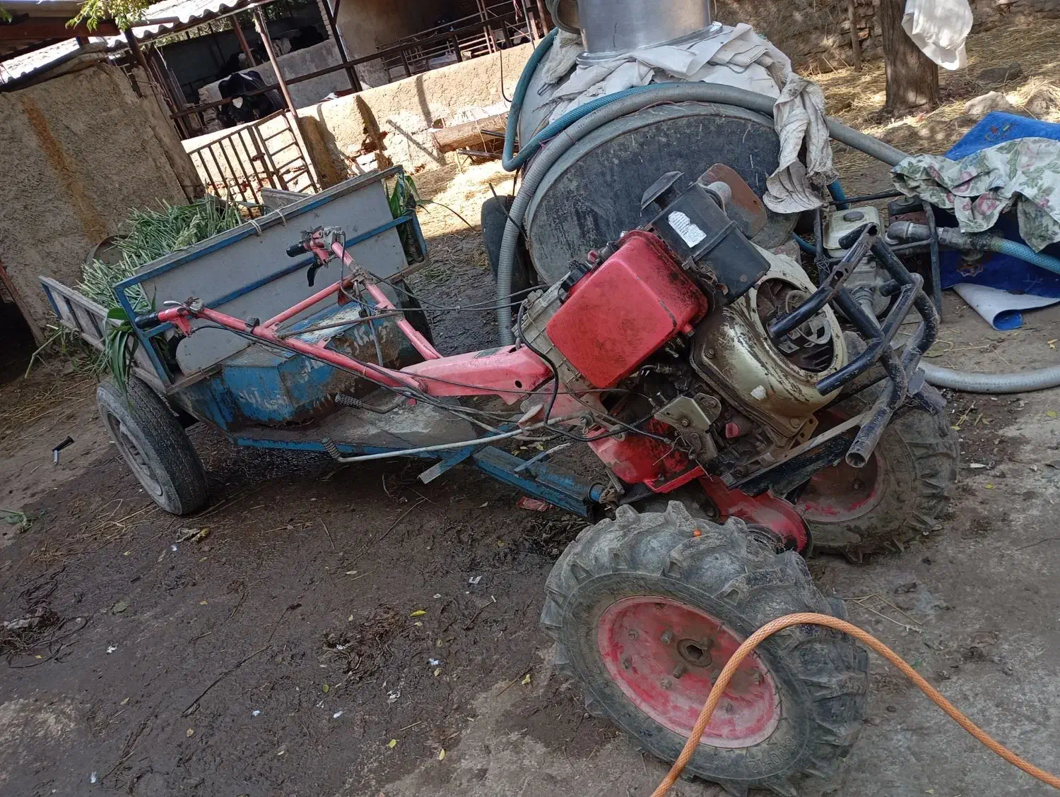 شخم زدن و کاشت زمین کشاورزی باغی با تیلر|خدمات باغبانی و درختکاری|گرگان, |دیوار