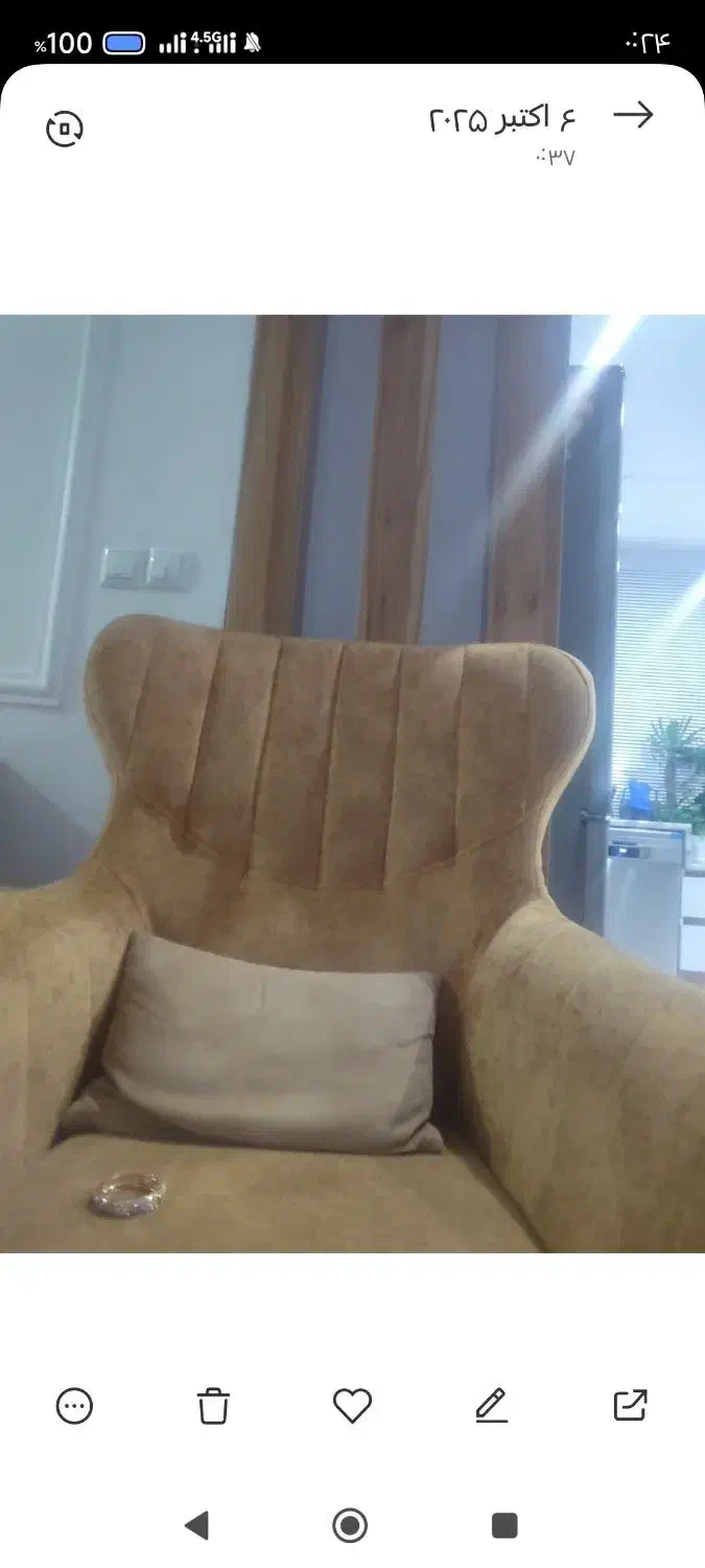 مبل راحتی خوراک باغ خونه مجردی|مبلمان خانگی و میز عسلی|نسیم‌شهر, |دیوار