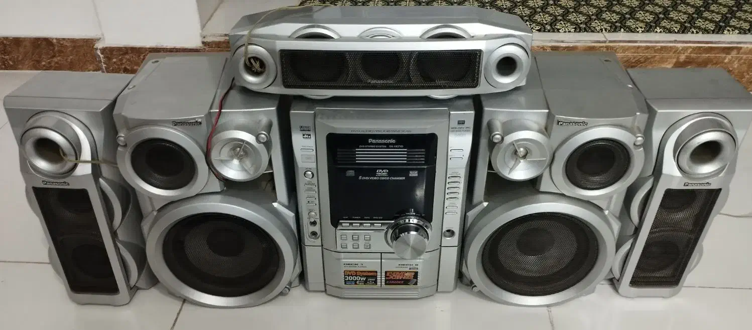 سیستم صوتی خانگی قدیمی پاناسونیک|سیستم صوتی خانگی|رباط‌کریم, نصیرشهر|دیوار