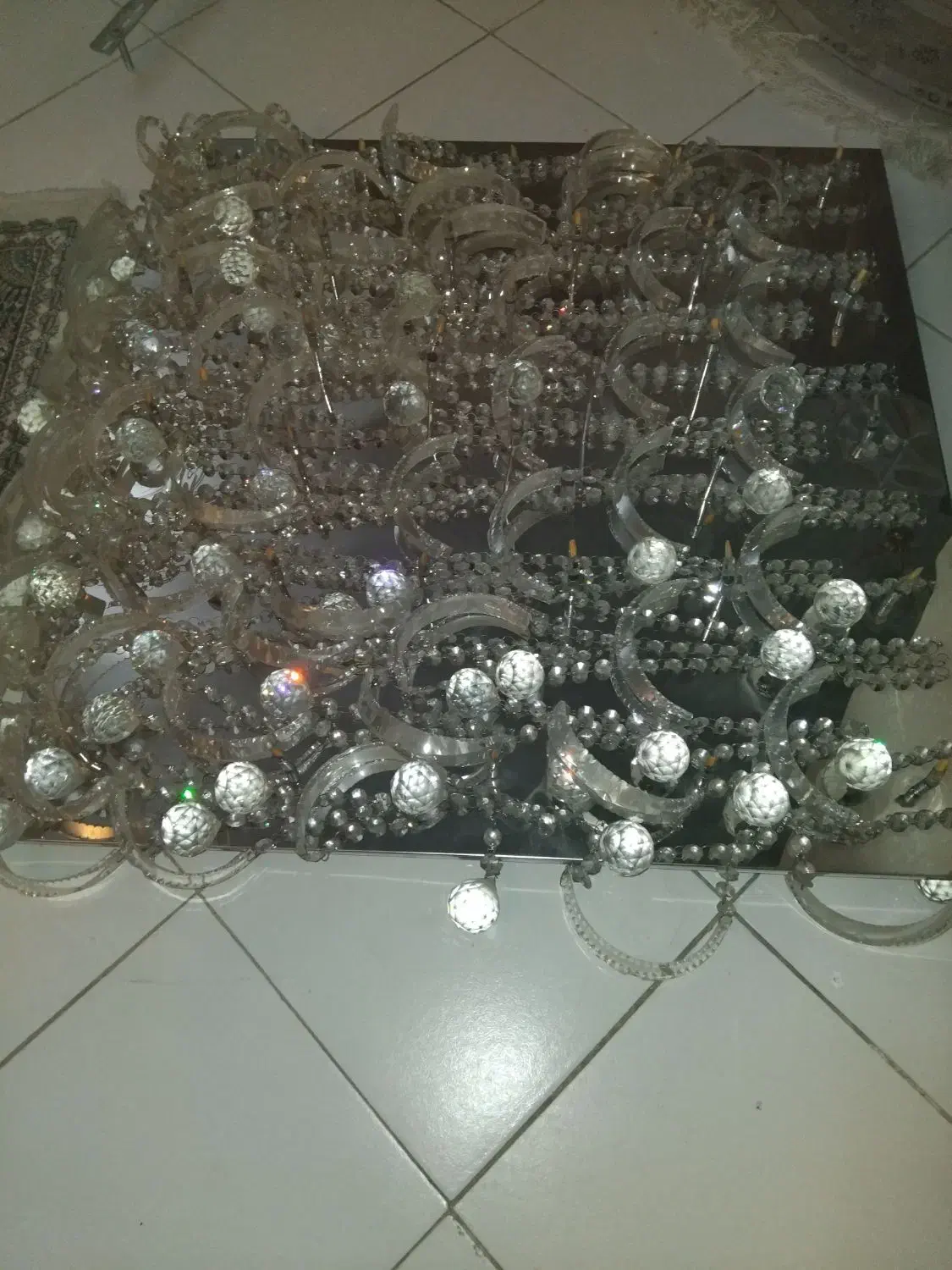 لوستر مدرن سقفی گریستال  80×80|لوستر و چراغ آویز|تهران, تهرانپارس جنوبی|دیوار