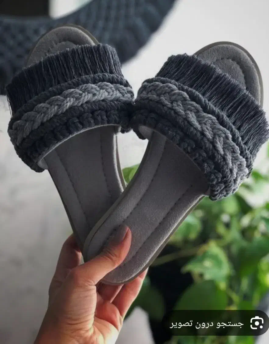 صندل دمپایی تابستانی مکرومه|کیف، کفش، کمربند|اردبیل, |دیوار