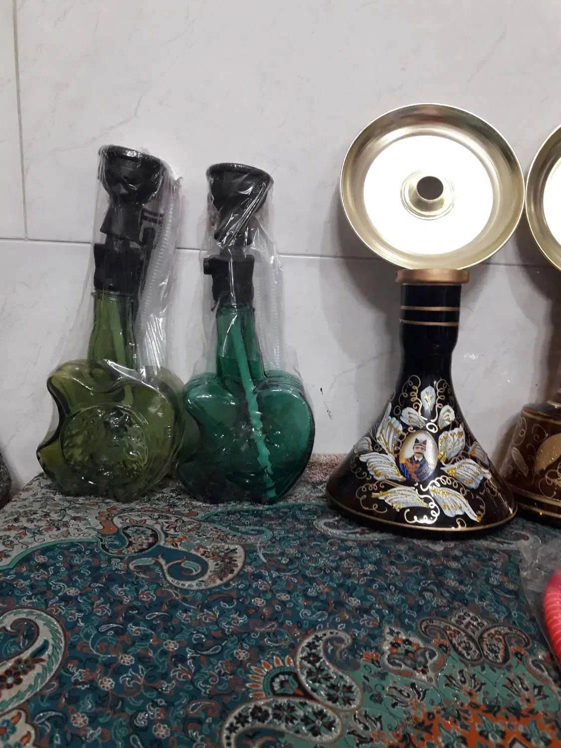 قلیان وشیشه شاه عباسی نو|کلکسیون و سرگرمی|قم, منبع آب|دیوار