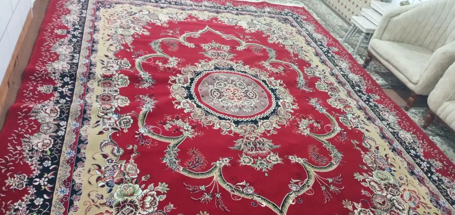 فرش ۱۲ متری لاکی تمیز|فرش|ساوه, |دیوار