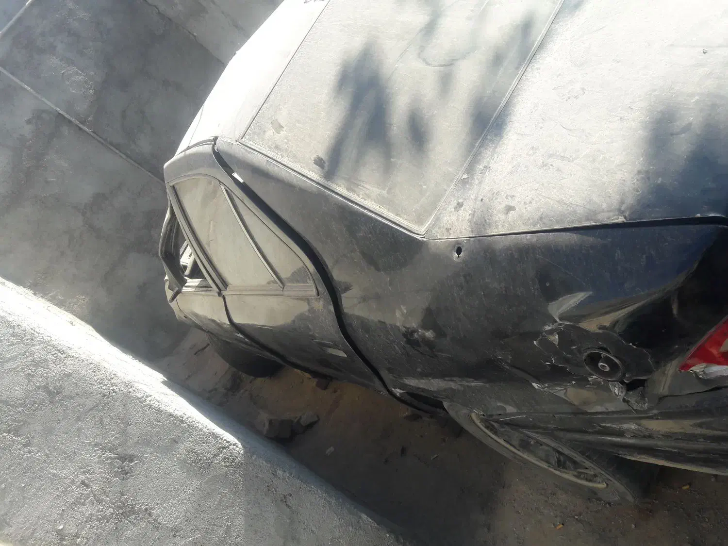 سمند 82 تصادفی|خودرو سواری و وانت|تربت جام, باغ سنگان سفلی|دیوار