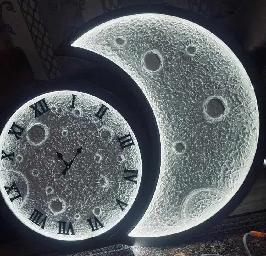 تابلو ماه ساعت|ساعت دیواری و تزئینی|تبریز, |دیوار