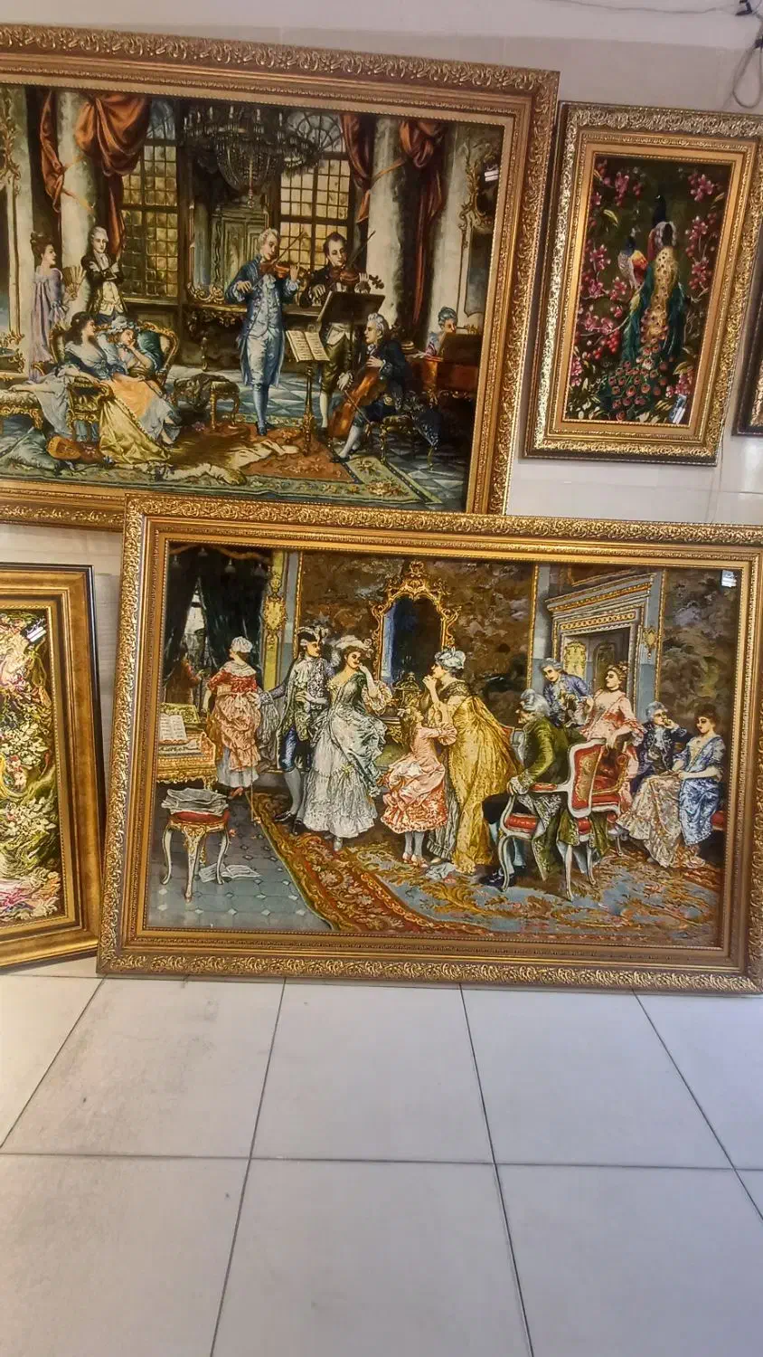 تابلو فرش دستبافت همایون فر عمداه وتکی بدون واسطه|تابلو فرش|تهران, علم و صنعت|دیوار