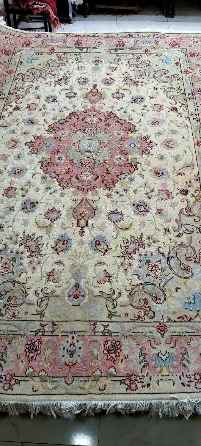 یک جفت ۶ متری کریم قلم|فرش|تبریز, |دیوار