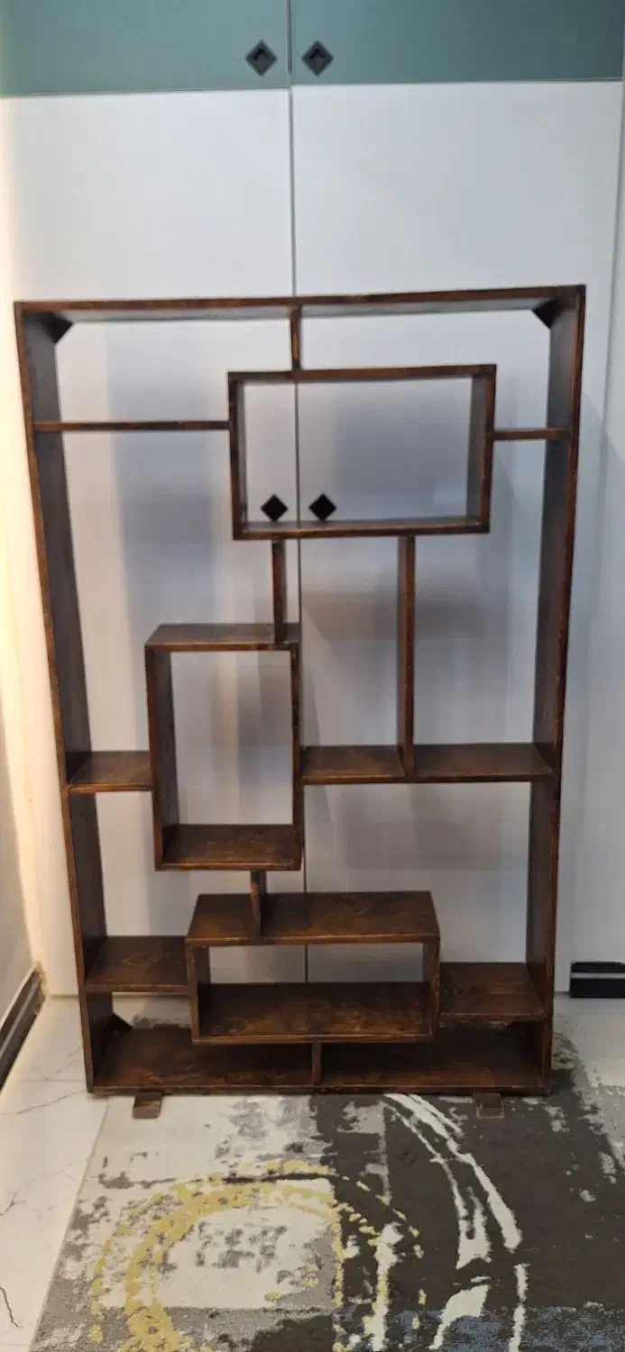 کتابخانه تمام چوب|کتابخانه، شلف، قفسههای دیواری|اندیشه, اندیشه فاز ۱|دیوار