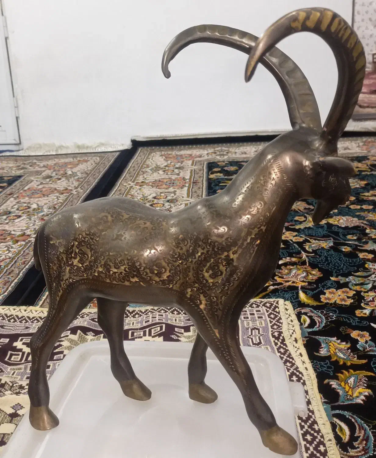 مجسمه بز کوهی تزئینی|مجسمه، تندیس، ماکت|بوکان, |دیوار