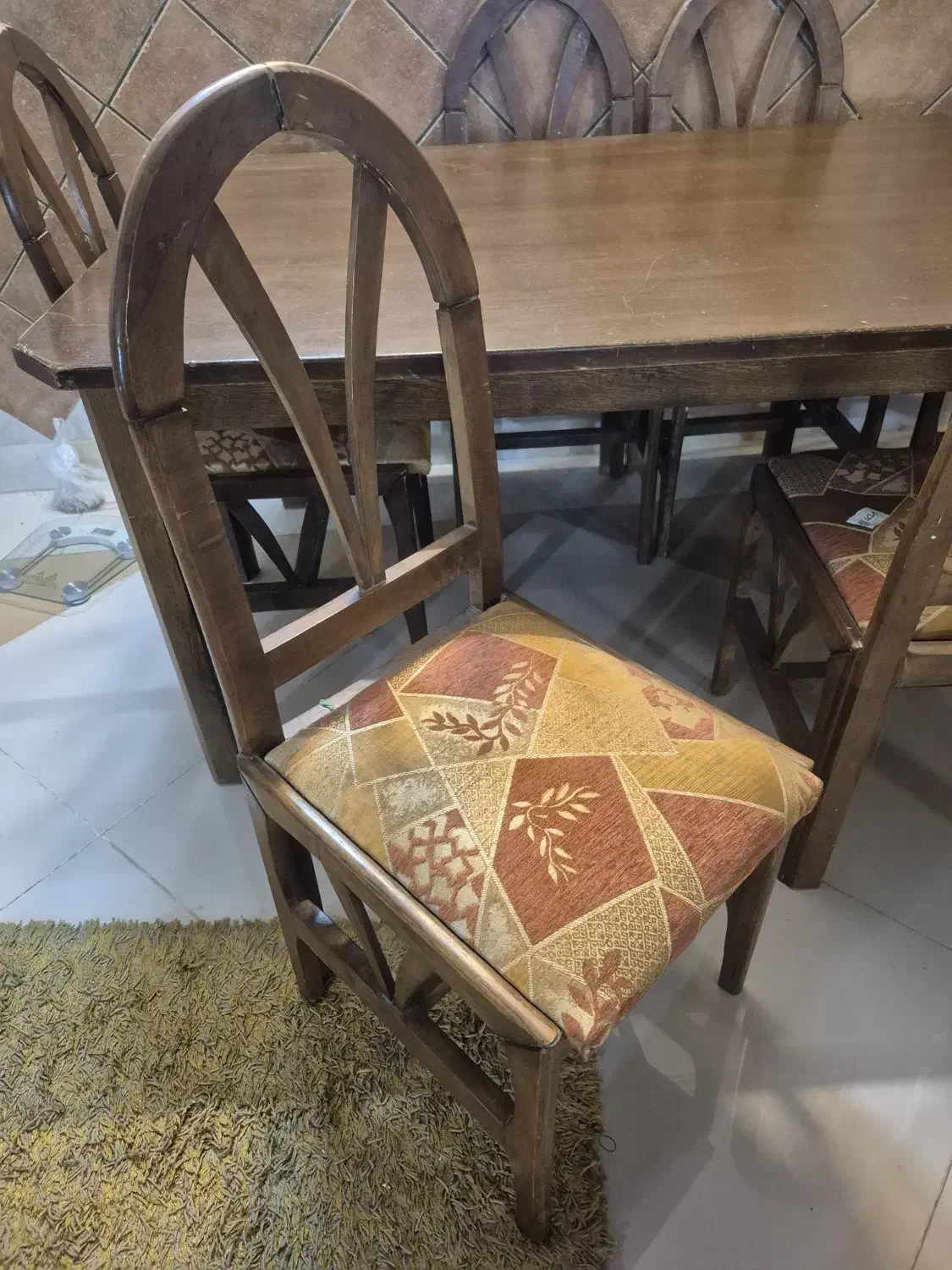 میز ناهارخوری چوب|میز و صندلی غذاخوری|صدرا-فارس, فاز ۱|دیوار