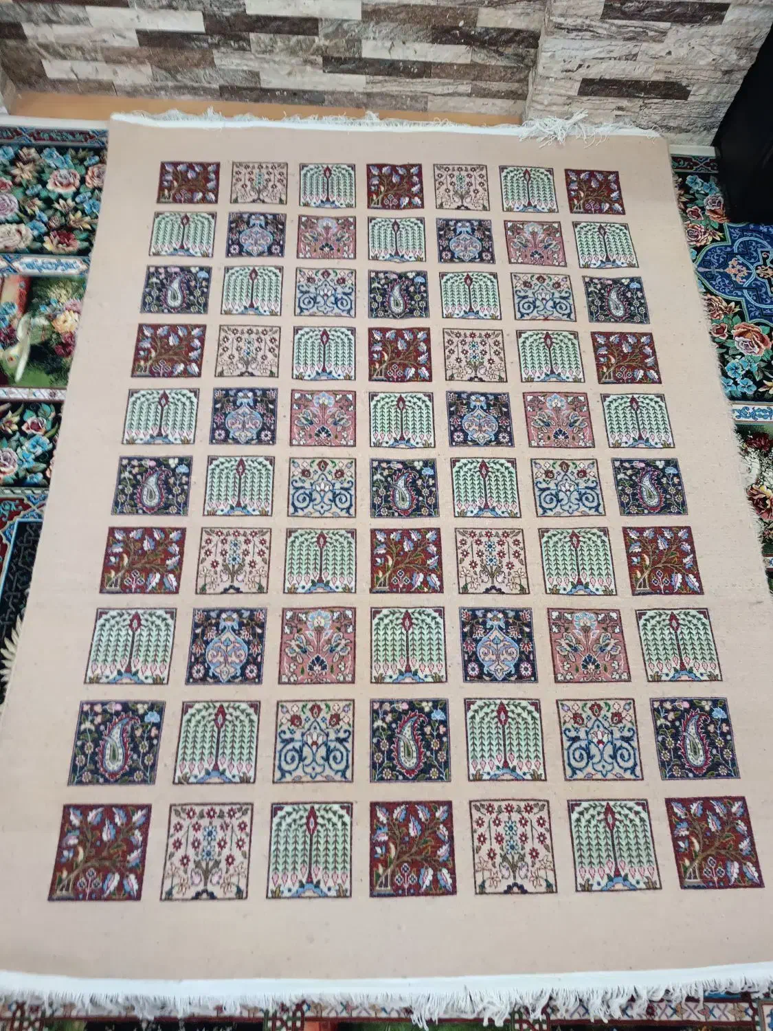 قالین دستبافت|فرش|بیرجند, |دیوار