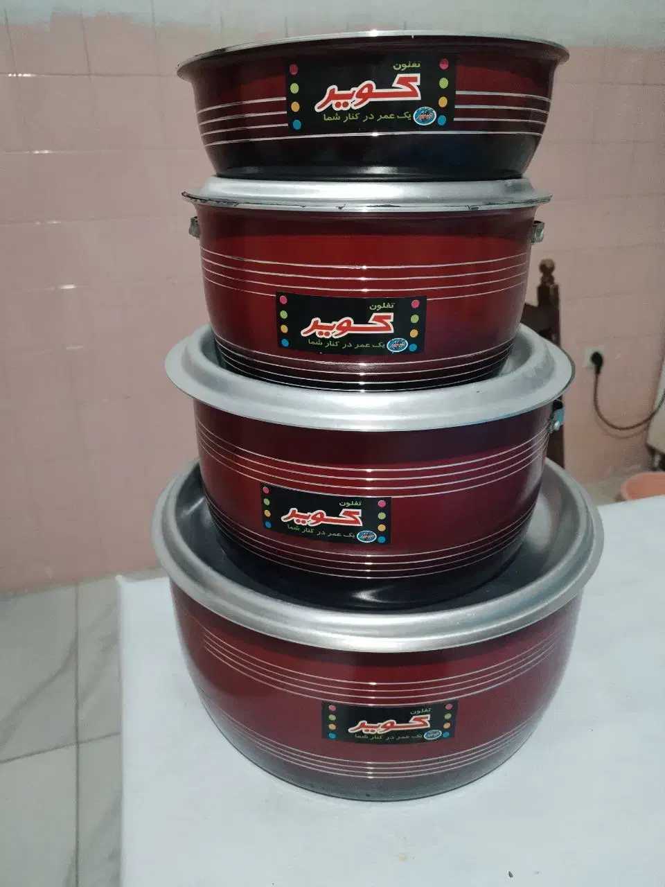 سرویس قابلمه تفلون مارک کویر|ظروف پختوپز|زاهدان, |دیوار