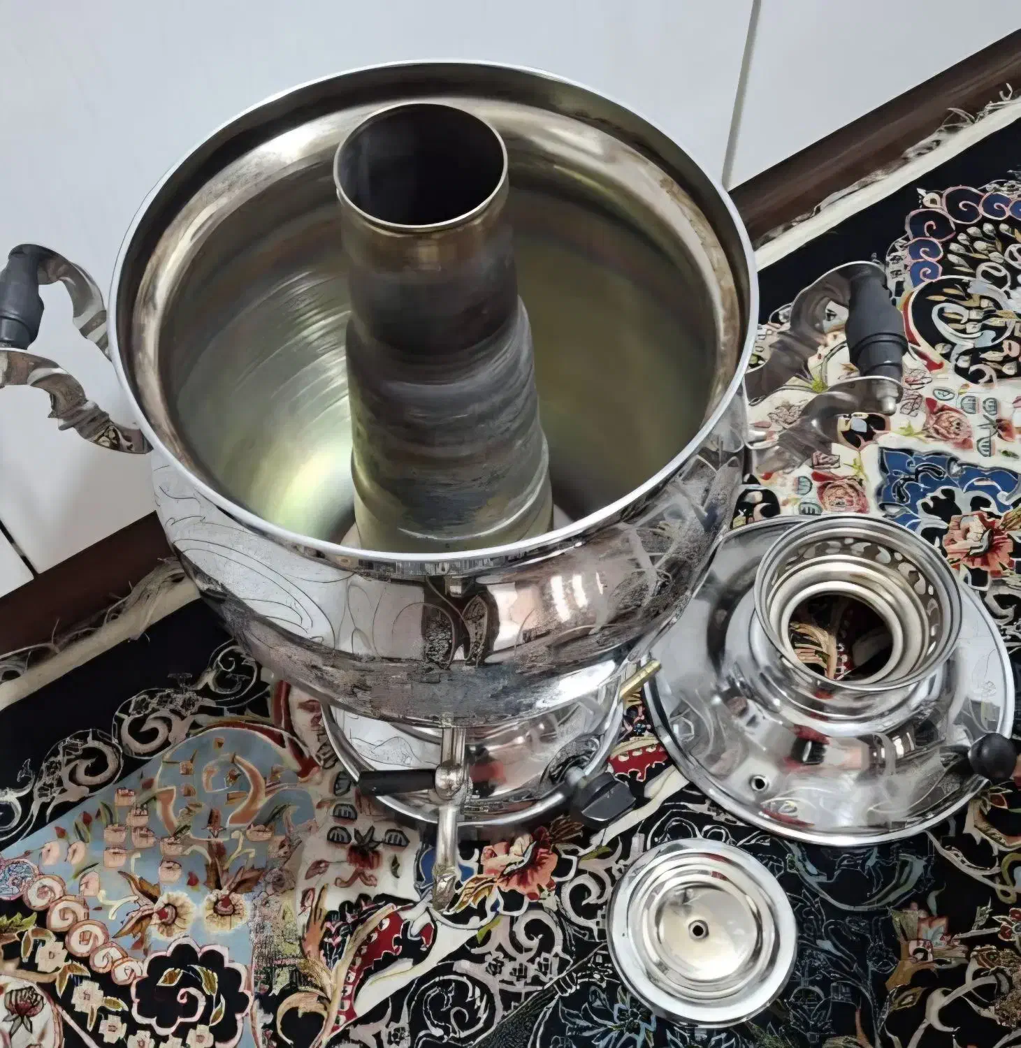 سماور گازی  10 لیتری درحدنو  فقط یکبار استفاده شده|سماور، چای‌ساز، قهوه‌ساز|باقرشهر, |دیوار