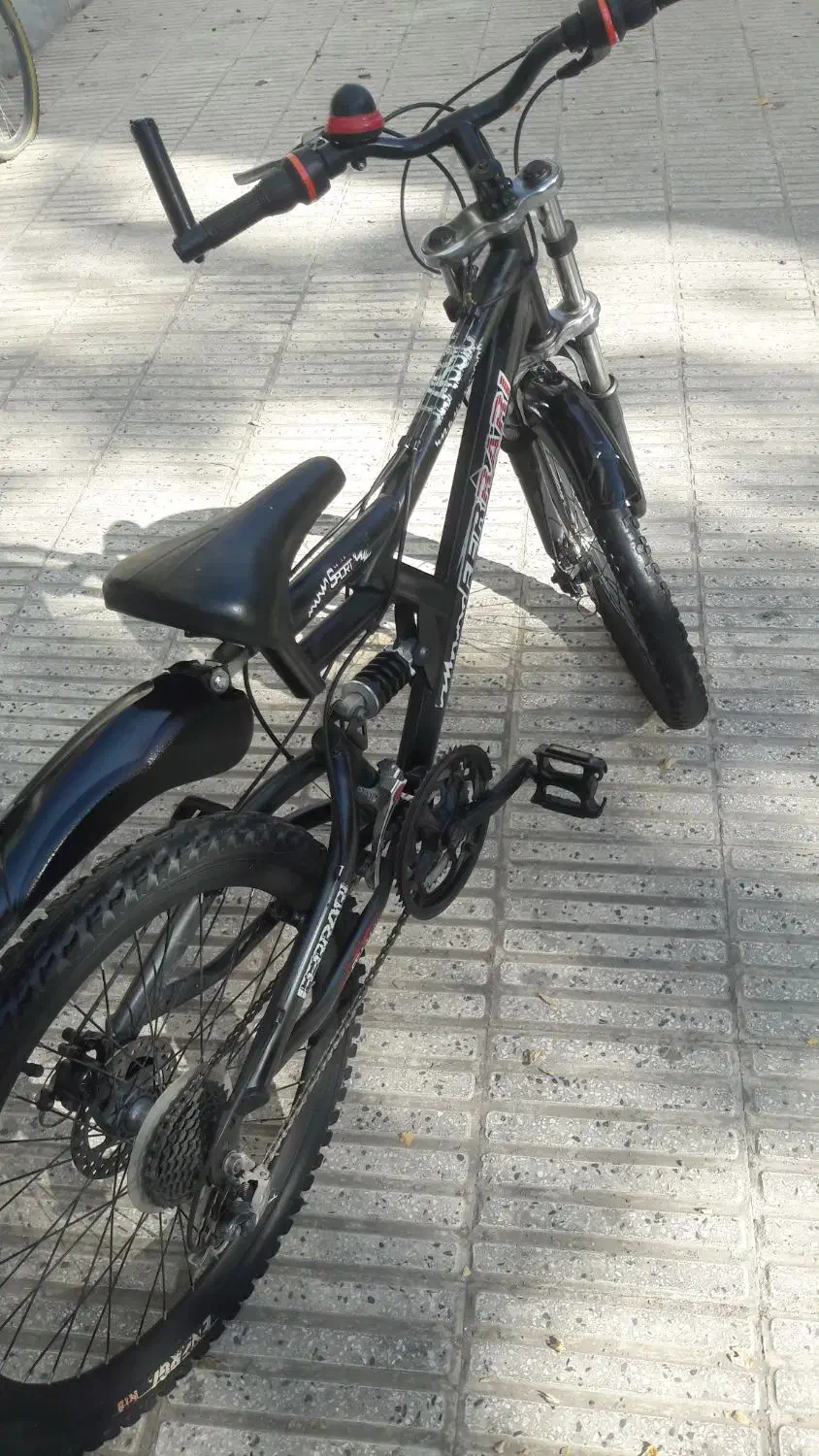 دوچرخه ۲۴ دنده ای کمک فنر دار عقب و جلو دیسکی.|دوچرخه، اسکیت، اسکوتر|بومهن, |دیوار