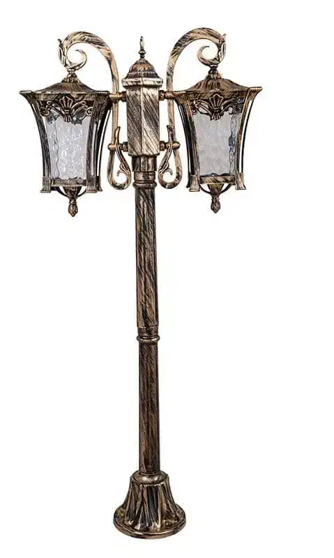 پایه چراغ دوشعله پارکی و باغ|لوستر و چراغ آویز|شیراز, وصال|دیوار